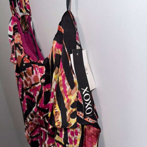 NWT XOXO Womens Abstract Print Sleeveless Top L - Picture 5 of 6